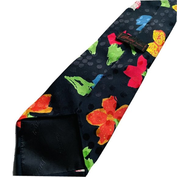 Brioni Italy Silk Neck Tie Floral Art Colorful Pattern Classic Cut 4x59” - Picture 3 of 7